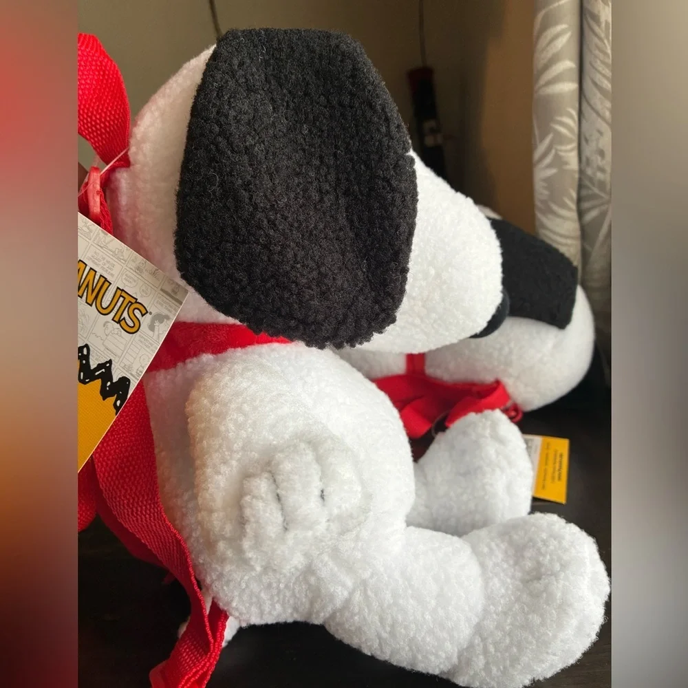 Peanuts White and Black Backpack
